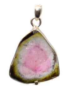 Pendentif Tourmaline melon d'eau