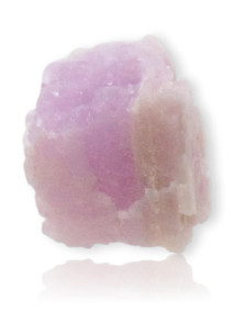 Un cristal de Kunzite brute