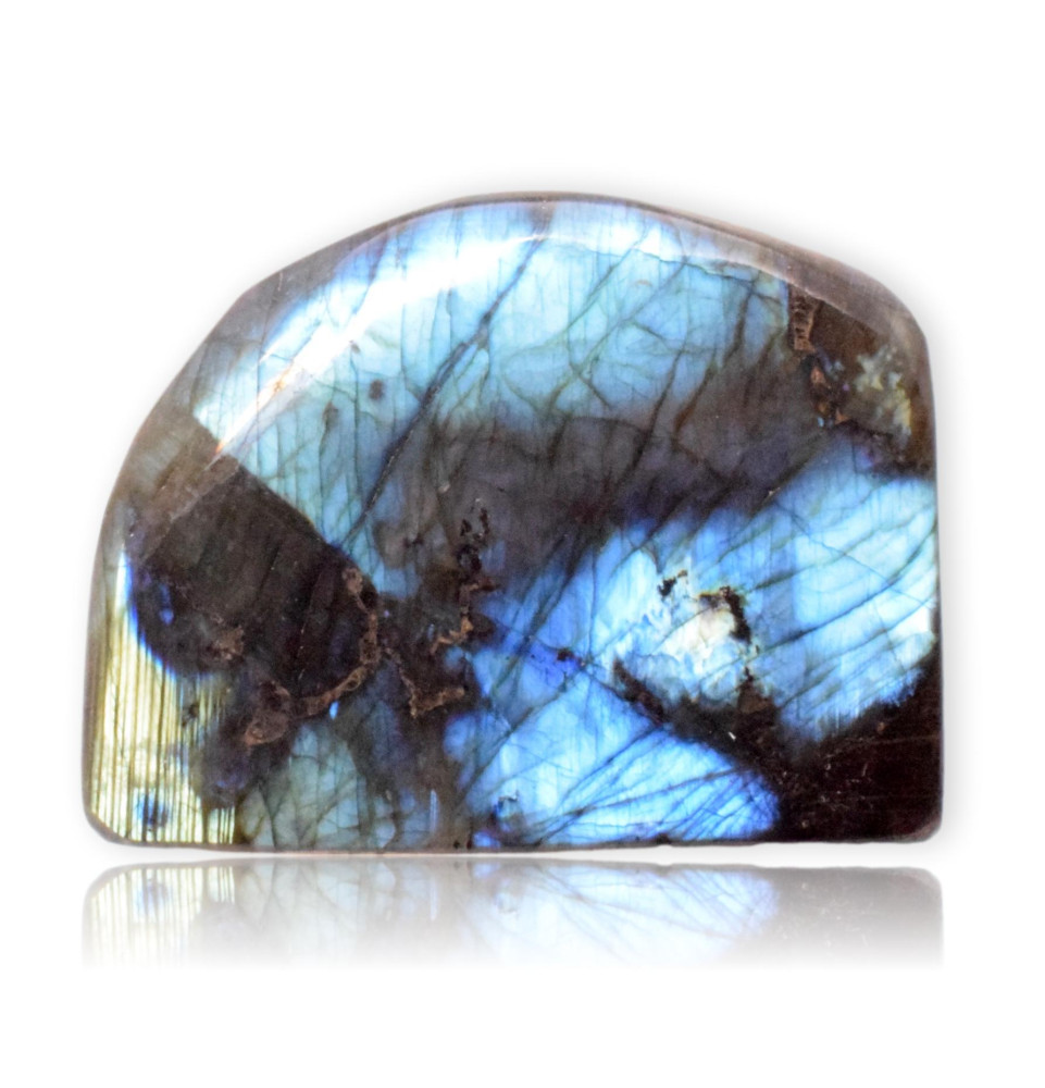 Bloc de Labradorite poli