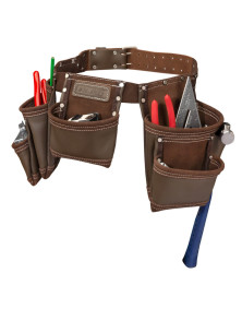 Tablier porte Outils en Cuir avec 7 Poches