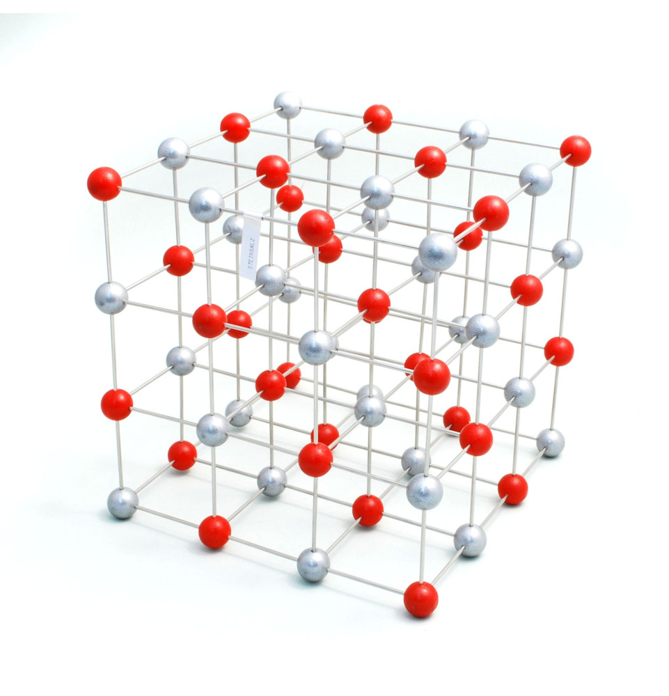 Modèle réseau cristallin de Sel gemme