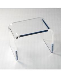 Socle acrylique transparent 8x5x2cm, CU852, présentoir pour