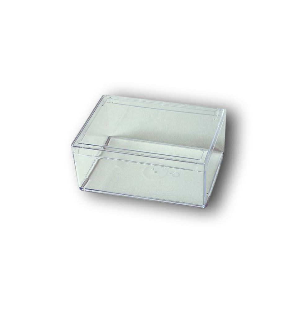 Boîte transparente pour faveurs avec fond - 10x10x14 cm